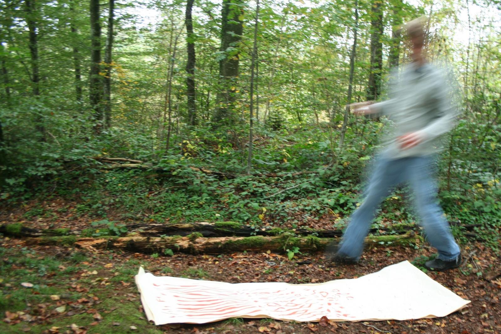 Réalisation des volets peints. Photo CLP