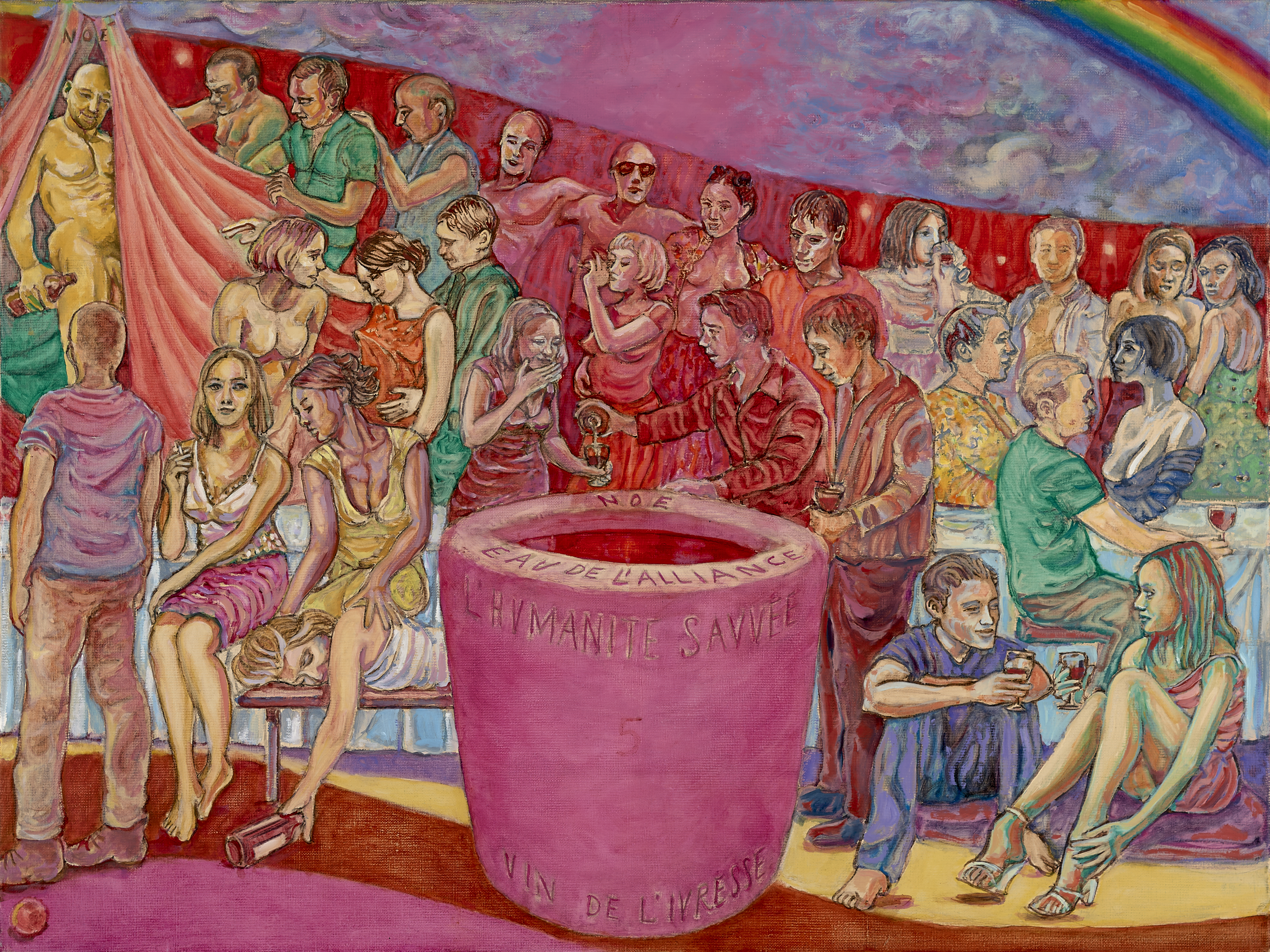 Les Noces de Cana, panneau de Noé, 2013 (photo Olivier Savoy)
