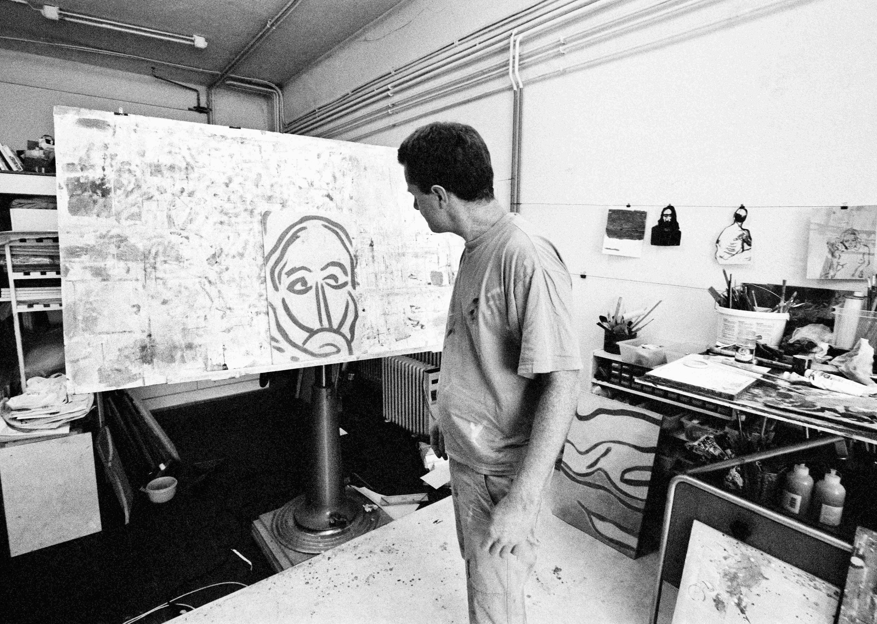 Augustin Pasquier dans son atelier, photographie Francesco Ragusa