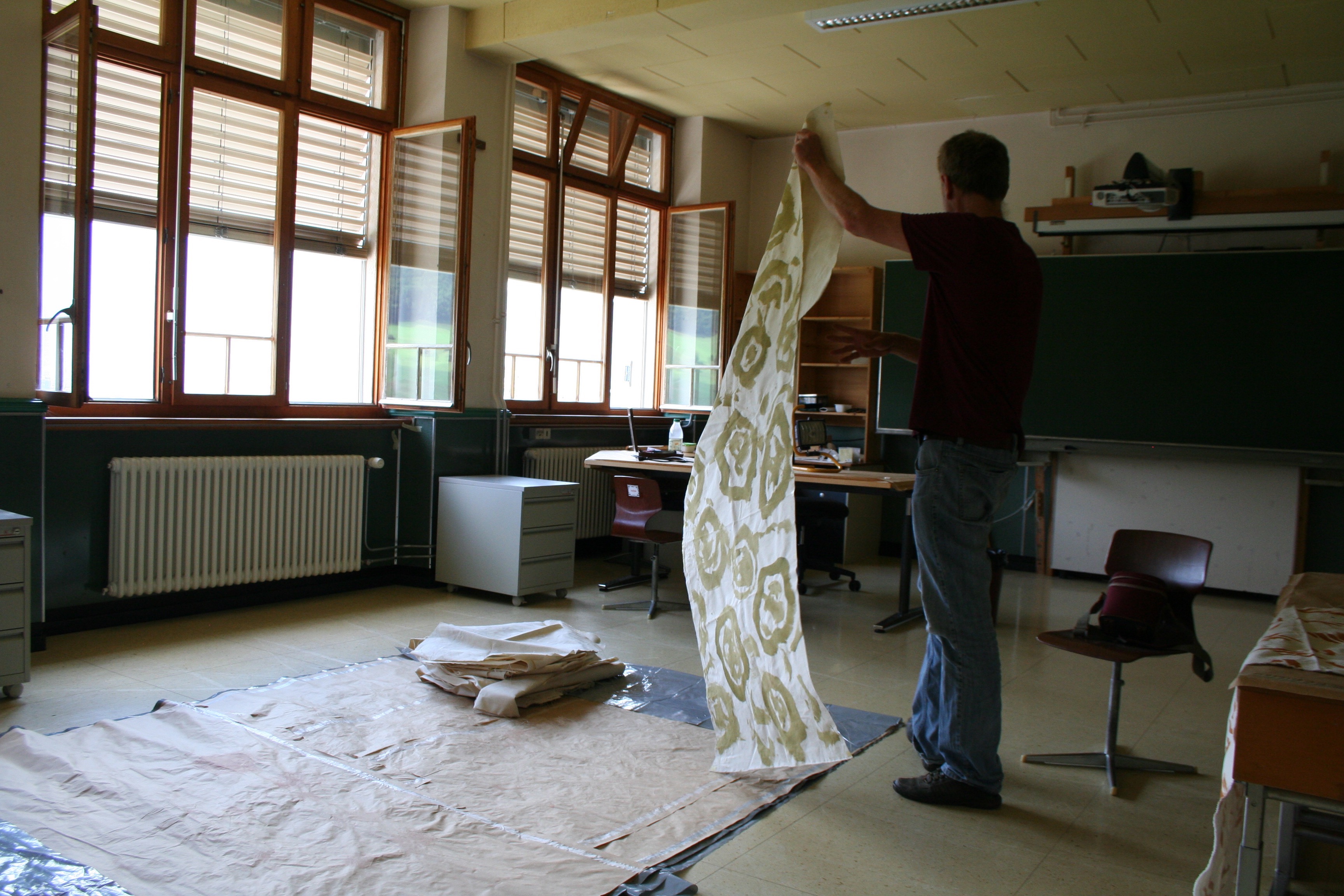 Travail dans l'atelier (Photo C.-L. Pasquier)